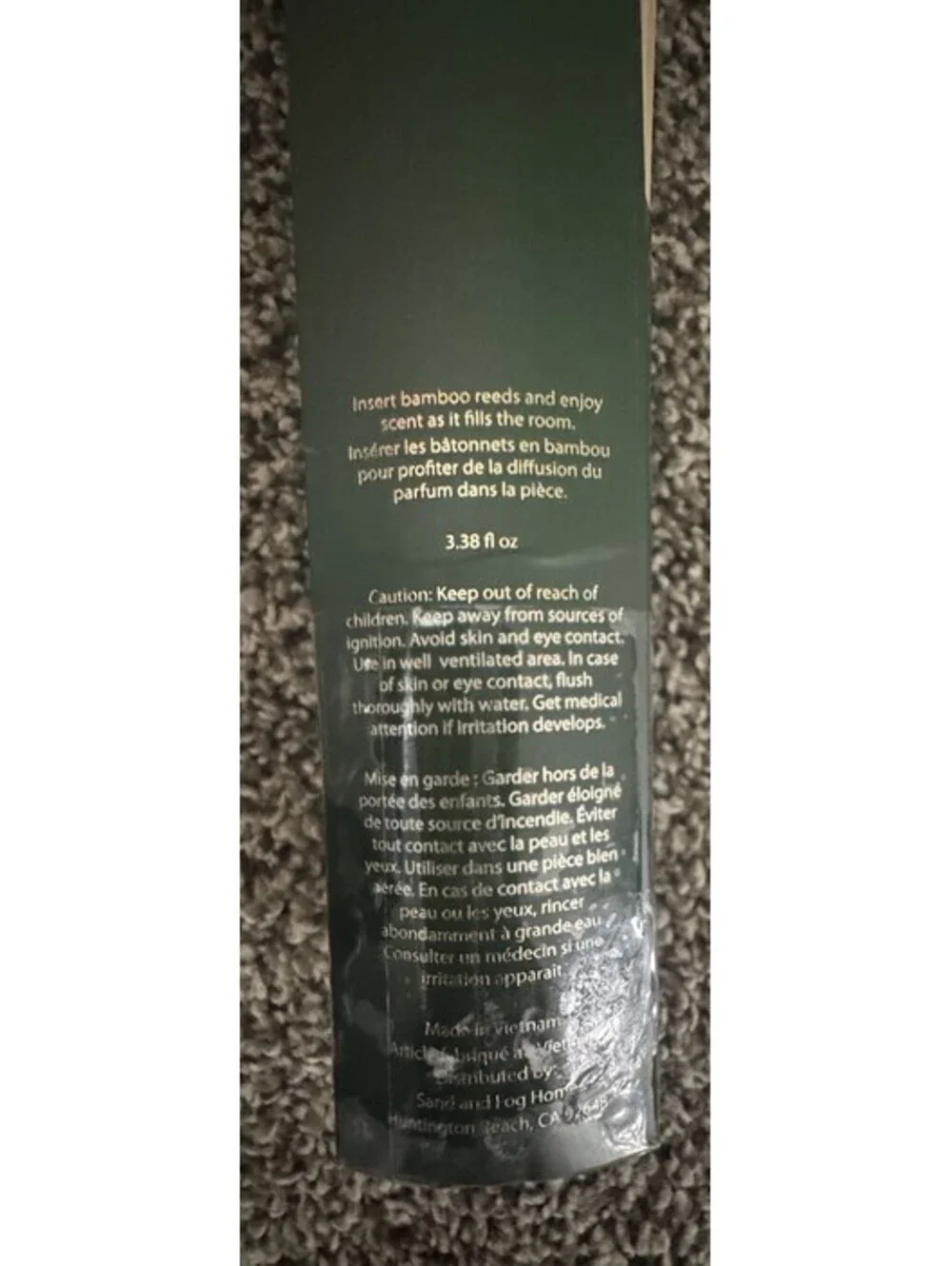 Sand + Fog Winter Pine Reed Diffuser 3.38 oz 100mL Green Holiday New